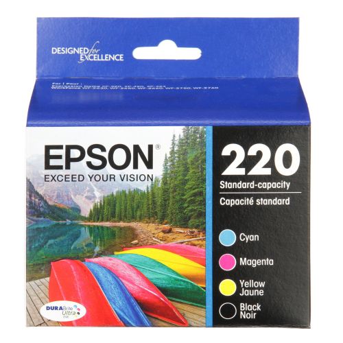 엡손 Epson 220 DURABrite Ultra BlackColor Combo Pack Ink Cartridges