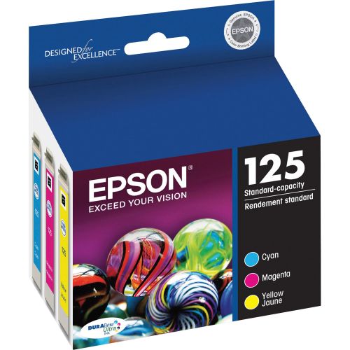 엡손 Epson 125 Standard-capacity Color Multi-Pack Ink Cartridges