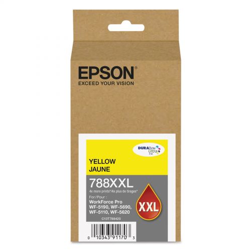 엡손 Epson T788XXL420 (788XXL) DURABrite Ultra Extra High Capacity Yellow Ink