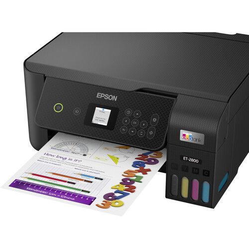 엡손 Epson EcoTank ET-2800 Wireless Color All-in-One Cartridge-Free Supertank Printer (Black)