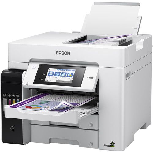 엡손 Epson EcoTank Pro ET-5850 All-in-One Cartridge-Free Supertank Printer