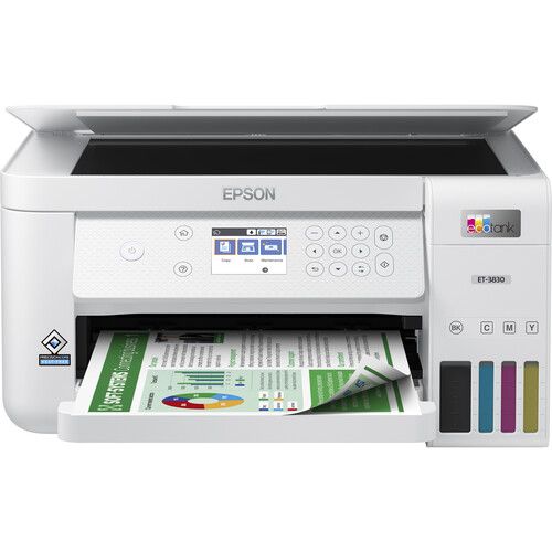 엡손 Epson EcoTank ET-3830 Wireless Color All-in-One Cartridge-Free Supertank Printer
