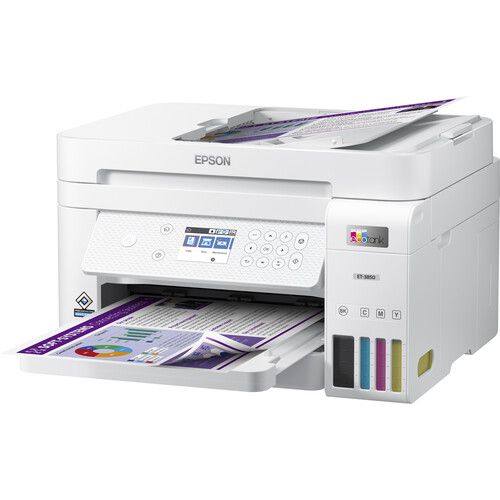 엡손 Epson EcoTank ET-3850 Wireless Color All-in-One Cartridge-Free Supertank Printer