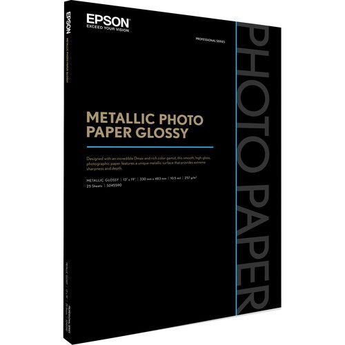 엡손 Epson Metallic Photo Paper Glossy (13 x 19