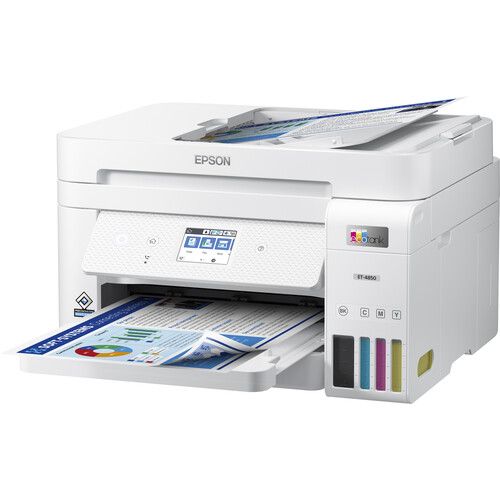 엡손 Epson EcoTank ET-4850 All-in-One Cartridge-Free Supertank Printer (White)