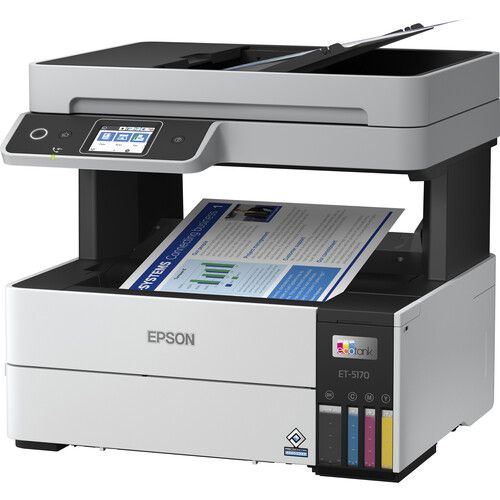 엡손 Epson EcoTank Pro ET-5170 Wireless All-in-One Supertank Printer