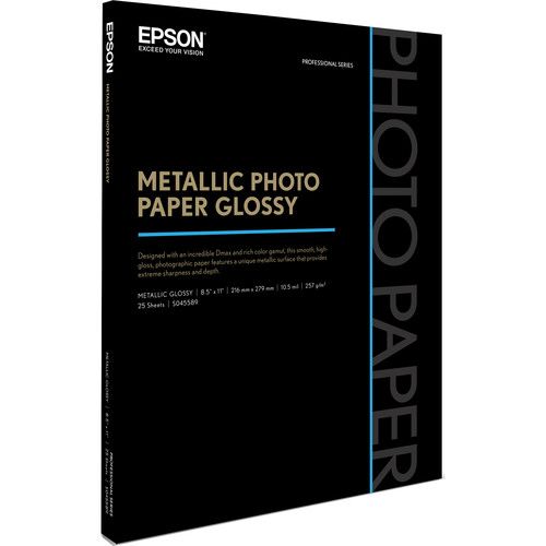 엡손 Epson Metallic Photo Paper Glossy (8.5 x 11