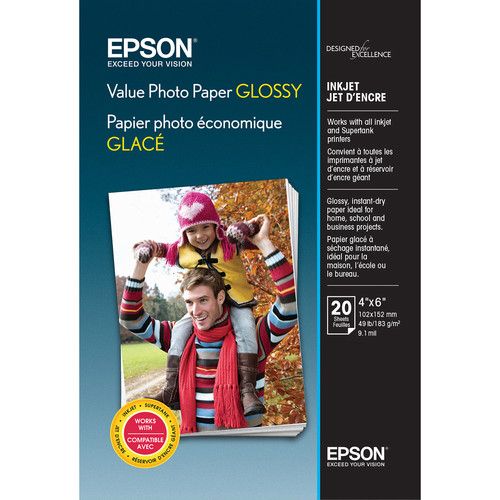 엡손 Epson Value Photo Paper Glossy (4 x 6