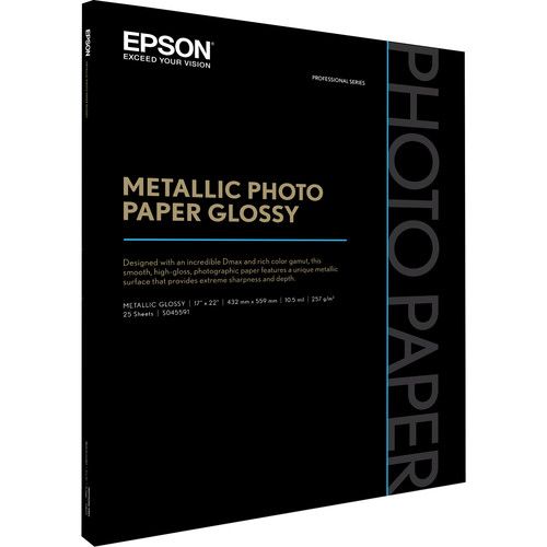 엡손 Epson Metallic Photo Paper Glossy (17 x 22