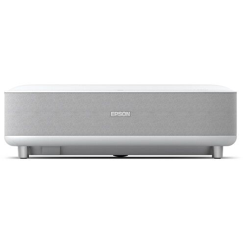 엡손 Epson EpiqVision Ultra LS300 3600-Lumen Full HD Ultra-Short Throw Smart Laser 3LCD Projector (White)