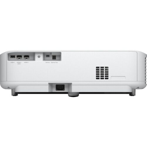 엡손 Epson EpiqVision Ultra LS300 3600-Lumen Full HD Ultra-Short Throw Smart Laser 3LCD Projector (White)