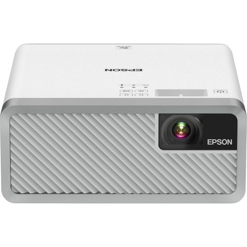 엡손 Epson EF-100 Home Theater Laser 3LCD Projector with Android TV Wireless Adapter (White)