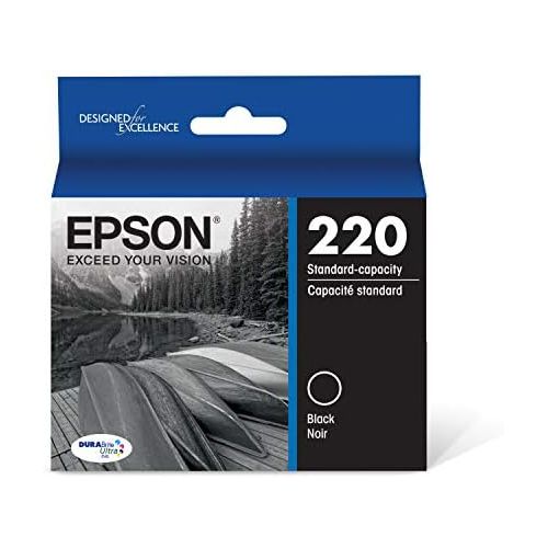 엡손 [아마존베스트]Epson T220120 DURABrite Ultra Black Standard Capacity Cartridge Ink (WF-2760, WF-2750, WF-2660, WF-2650, WF-2630, XP-424, XP-420, XP-320)