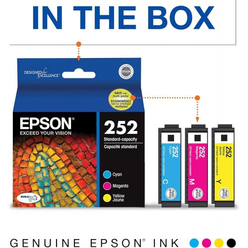 엡손 [아마존베스트]Epson T252520 DURABrite Ultra Color Combo Pack Standard Capacity Cartridge Ink