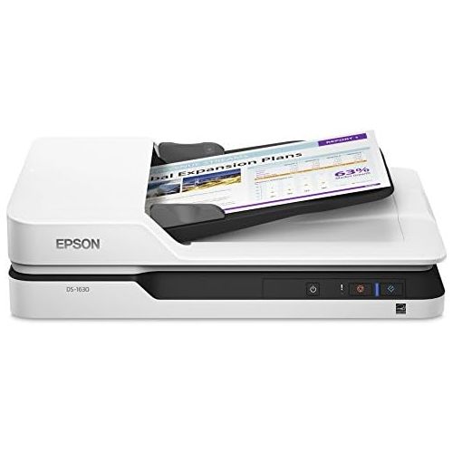 엡손 [아마존베스트]Epson DS-1630 Document Scanner: 25ppm, Twain & ISIS Drivers, 3-Year Warranty with Next Business Day Replacement