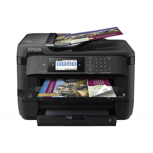 엡손 Epson WorkForce WF-7720 Wireless Wide-format Color Inkjet Printer with Copy, Scan, Fax, Wi-Fi Direct and Ethernet, Amazon Dash Replenishment Enabled