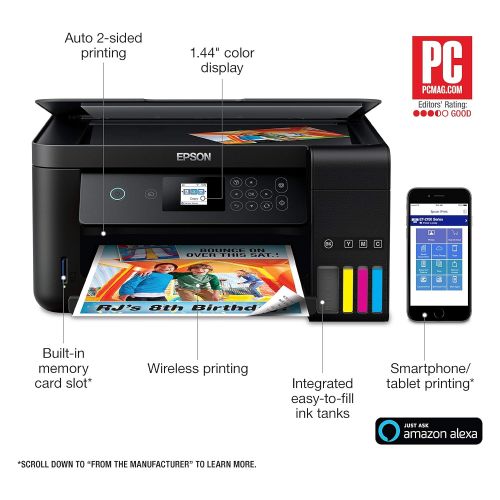 엡손 Epson Expression ET-2750 EcoTank Wireless Color All-in-One Supertank Printer with Scanner and Copier