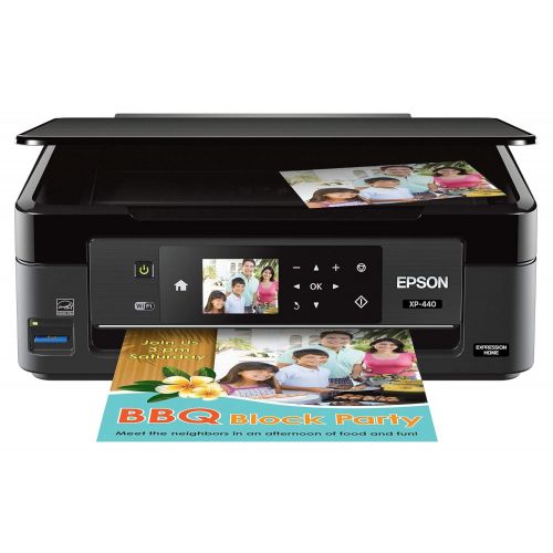엡손 Epson Expression Home XP-440 Wireless Color Photo Printer with Scanner and Copier, Amazon Dash Replenishment Enabled