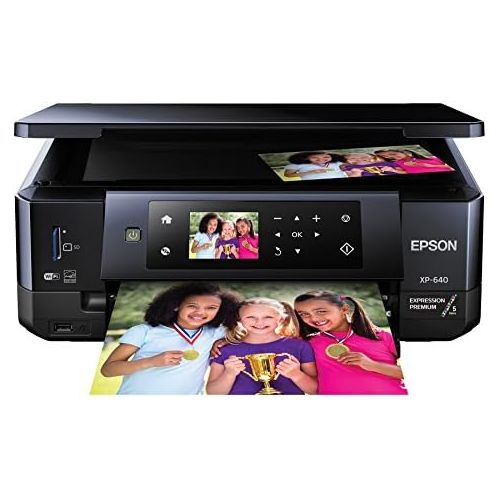 엡손 Epson XP-640 Wireless Color Photo Printer 2.7, Amazon Dash Replenishment Enabled