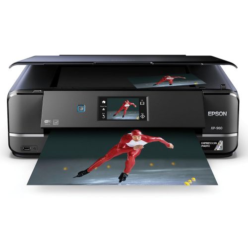 엡손 Epson Expression Photo XP-960 Wireless Color Photo Printer with Scanner and Copier, Amazon Dash Replenishment Enabled