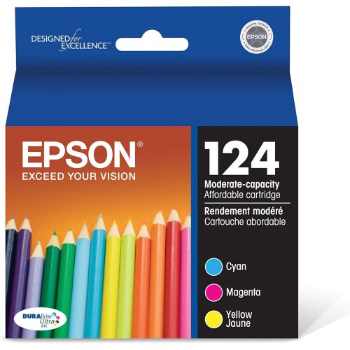 엡손 Epson T124520 DURABrite Ultra Color Combo Pack Moderate Capacity Cartridge Ink