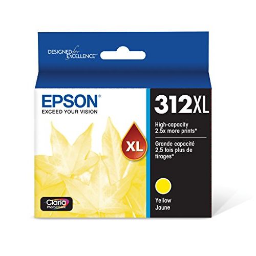 엡손 Epson T312XL420 Claria Photo HD Yellow High Capacity Cartridge Ink