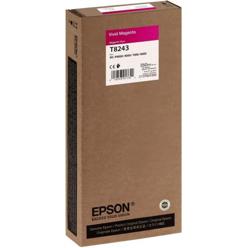 엡손 Epson UltraChrome HD Ink Cartridge - 350ml Vivid Magenta (T824300)