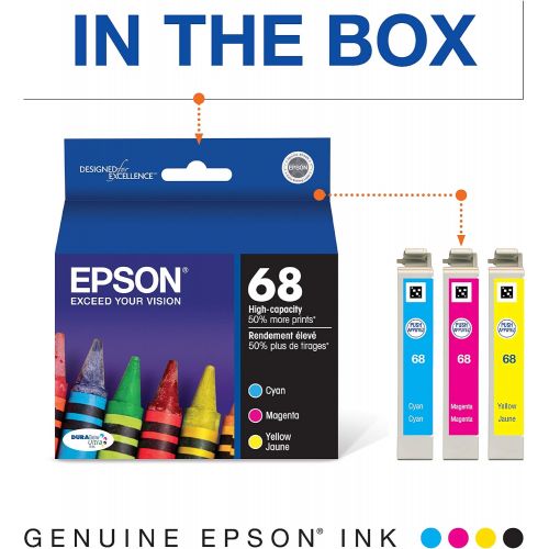 엡손 Epson T068520 DURABrite Ultra Color Combo Pack High Capacity Cartridge Ink