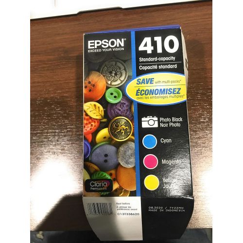 엡손 Epson T410520 (410) Ink Cartridge, Photo Black/Cyan/Magenta/Yellow, 4/PK