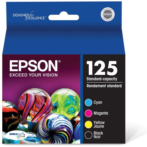 엡손 Epson T125120-BCS DURABrite Ultra Black and Color Combo Pack Standard Capacity Cartridge Ink