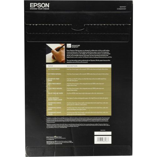 엡손 Epson Ultra Premium Photo Paper LUSTER (13x19 Inches, 50 Sheets) (S041407)