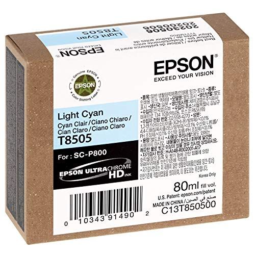 엡손 Epson T850500 T850 UltraChrome HD Light Cyan Ink