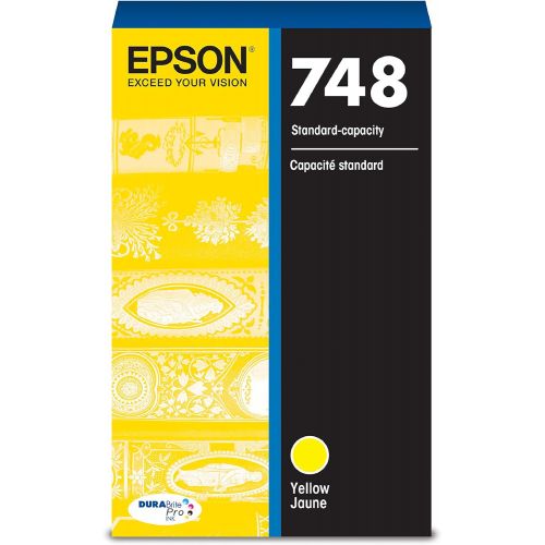 엡손 Epson 748 DURABrite Pro Yellow Ink Cartridge, 1500 Yield (T748420)