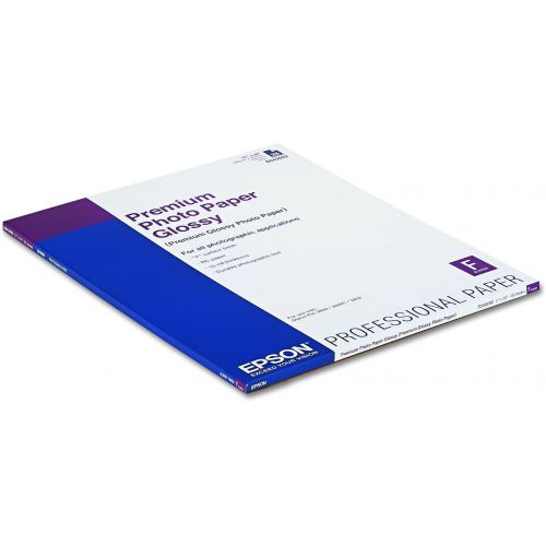 엡손 Epson S042092 Premium Photo Paper, 68 lbs., High-Gloss, 17 x 22 (Pack of 25 Sheets)