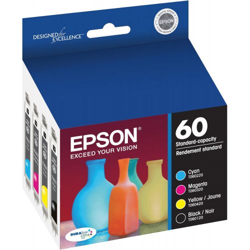 엡손 Epson T060120-BCS DURABrite Ultra Black & Color Combo Pack Standard Capacity Cartridge Ink