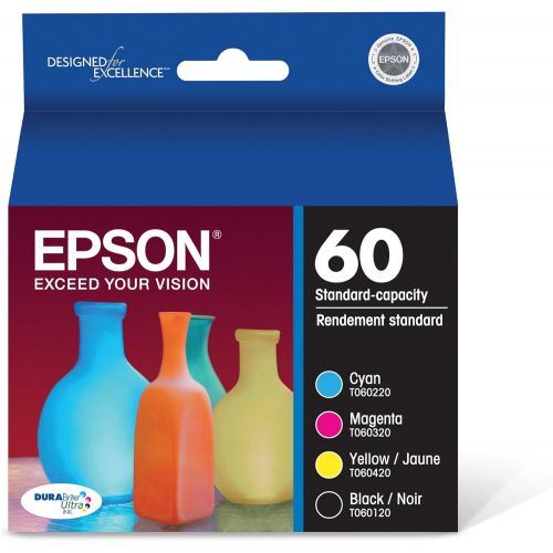 엡손 Epson T060120-BCS DURABrite Ultra Black & Color Combo Pack Standard Capacity Cartridge Ink