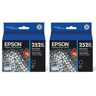 2 X Epson 252XL, Black Ink Cartridge, High Capacity (T252XL120)