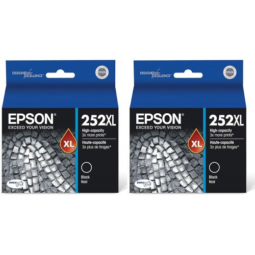 엡손 2 X Epson 252XL, Black Ink Cartridge, High Capacity (T252XL120)