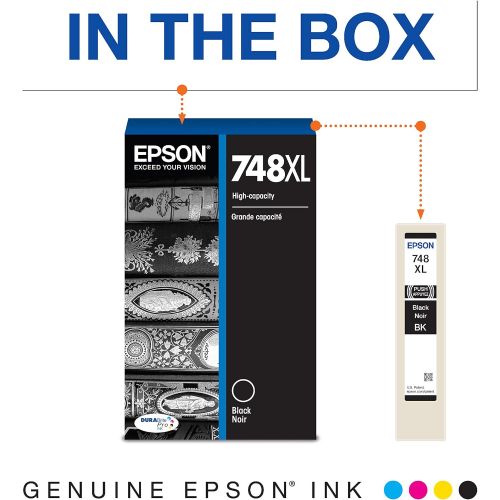 엡손 Epson DURABrite Pro T748XL120 Ink Cartridge - High Capacity Black