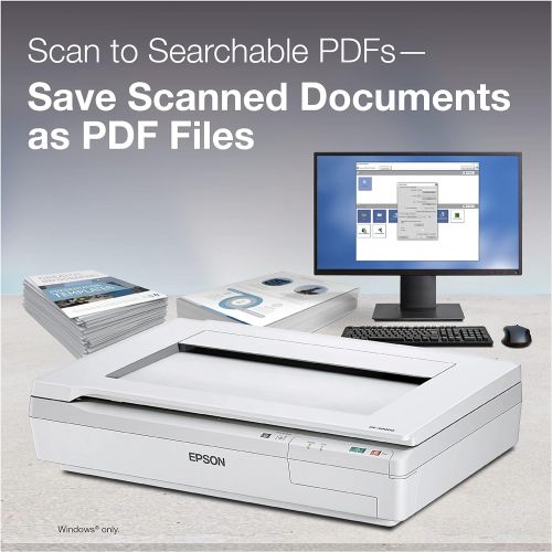 엡손 Epson DS-50000 Large-Format Document Scanner: 11.7” x 17” flatbed, TWAIN & ISIS Drivers, 3-Year Warranty with Next Business Day Replacement