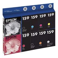 Epson UltraChrome Hi-Gloss 2 Ink Cartridges for Epson Stylus R2000 Photo Printer (Set of 8)