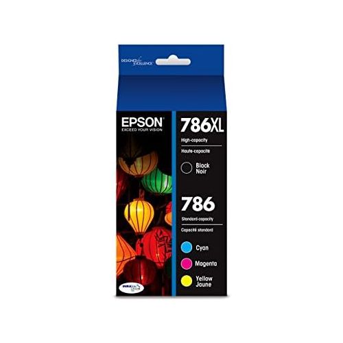 엡손 Epson T786XL-BCS DURABrite Ultra Black High Capacity and Color Combo Pack Standard Capacity Cartridge Ink