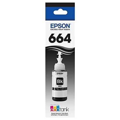 엡손 Epson T664120 EcoTank Black Ink Bottle