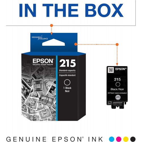 엡손 Epson T215 Standard-capacity Black Ink Cartridge