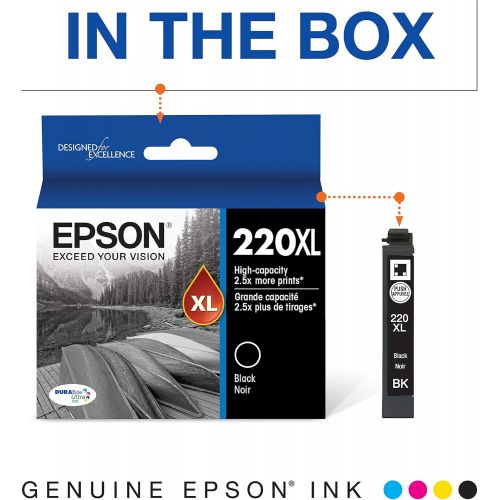 엡손 Epson T220XL120-S DURA Ultra Black High Capacity Cartridge Ink