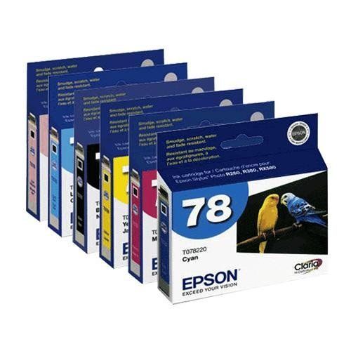엡손 Set of 6 Epson 78 Inkjet Cartridges
