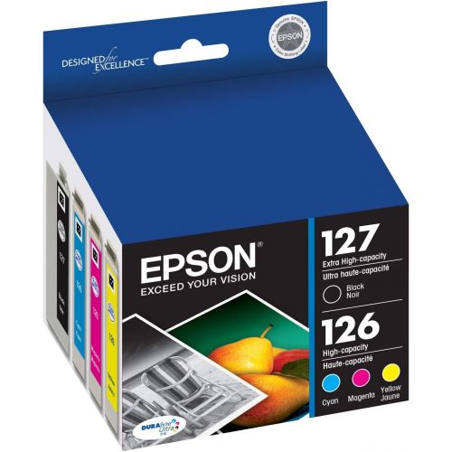 엡손 Epson T127120-BCS DURABrite Ultra Black & Color Combo Pack Extra High Capacity Cartridge Ink