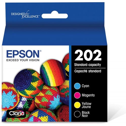 엡손 Epson T202 Claria Standard-Capacity Ink Cartridge Multi-Pack - Black and Color (CMYK)