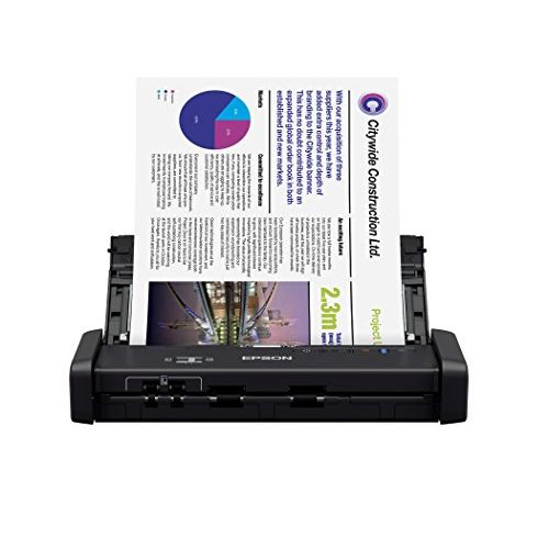 엡손 Epson Workforce ES-200 Color Portable Document Scanner with ADF for PC and Mac, Sheet-fed and Duplex Scanning