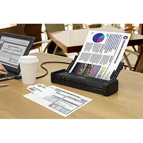 엡손 Epson Workforce ES-200 Color Portable Document Scanner with ADF for PC and Mac, Sheet-fed and Duplex Scanning